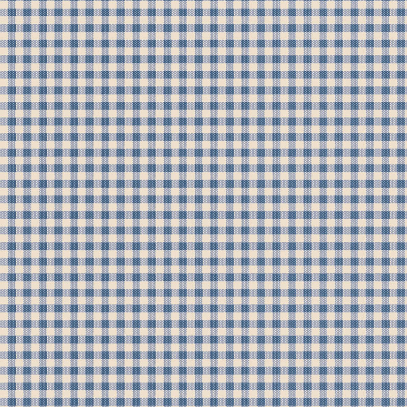 Tilda Patchwork Stoff Baumwolle - Creating Memories - Woven Gingham Blue